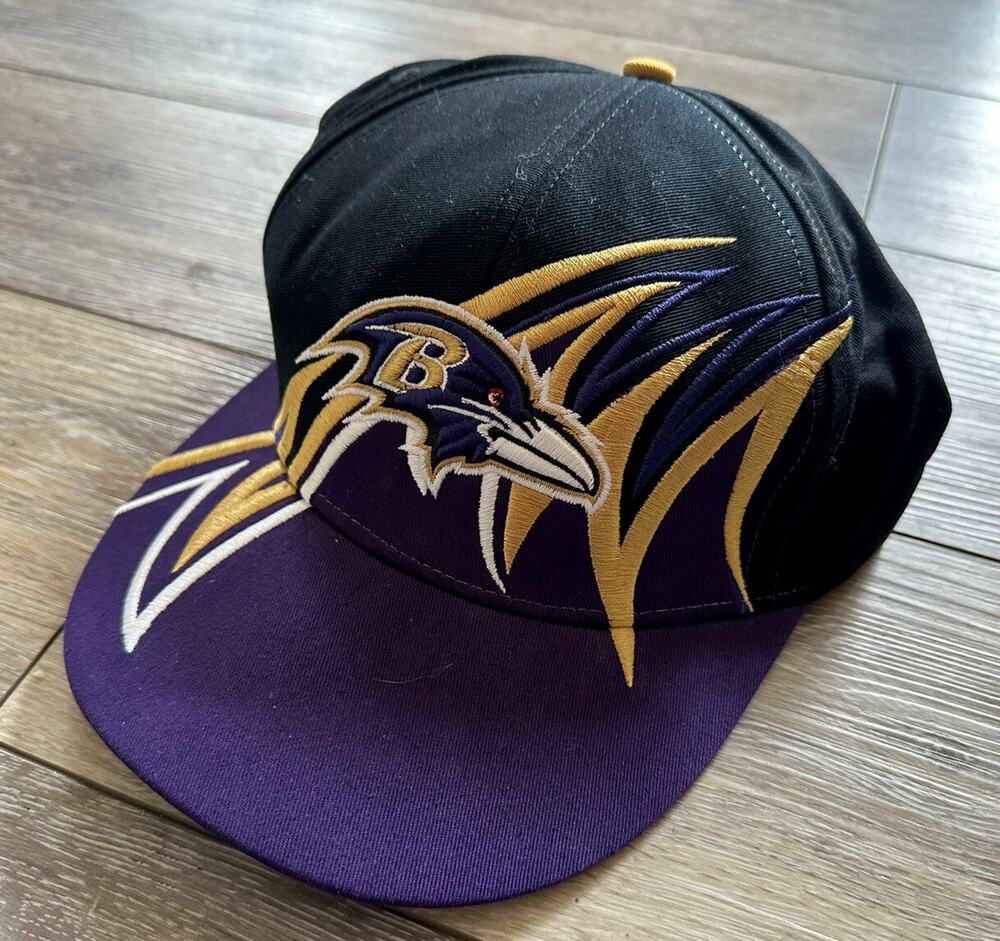 NEW! RARE! Baltimore Ravens NFL Shark Tooth Embroidered Cap Hat Snapback Mens